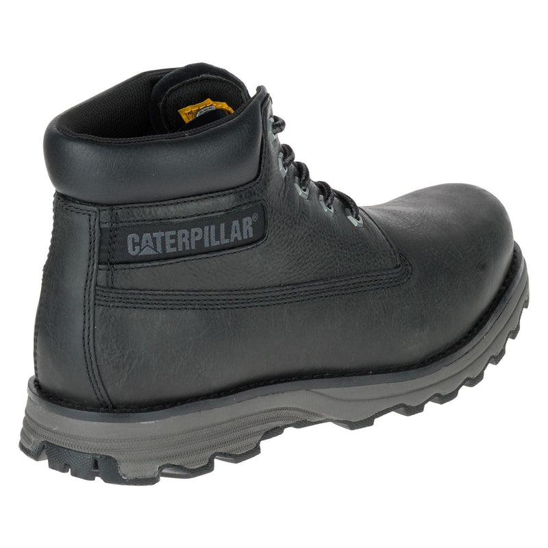 Caterpillar Founder Nubuck Leather Men's Black Ankle Boots