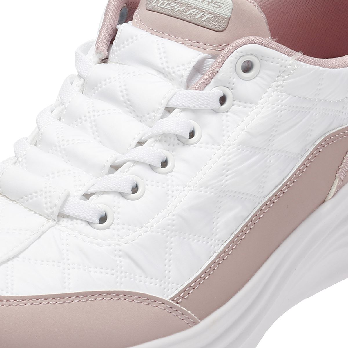 Skechers Slip-Ins Contour Foam Cozy Fit Women's White/Pink Sneakers