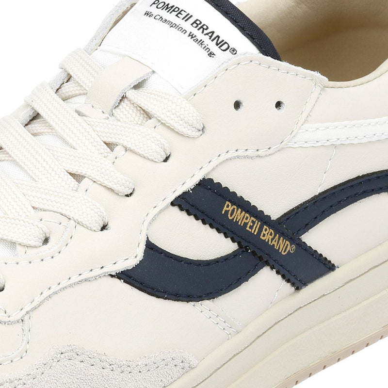 Pompeii Elan Leather Men's Ecru/Navy Sneakers