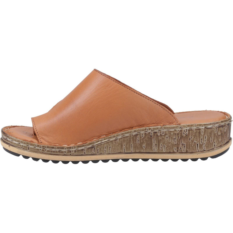 Hush Puppies Elissa Toepost Suede Women's Tan Sandals