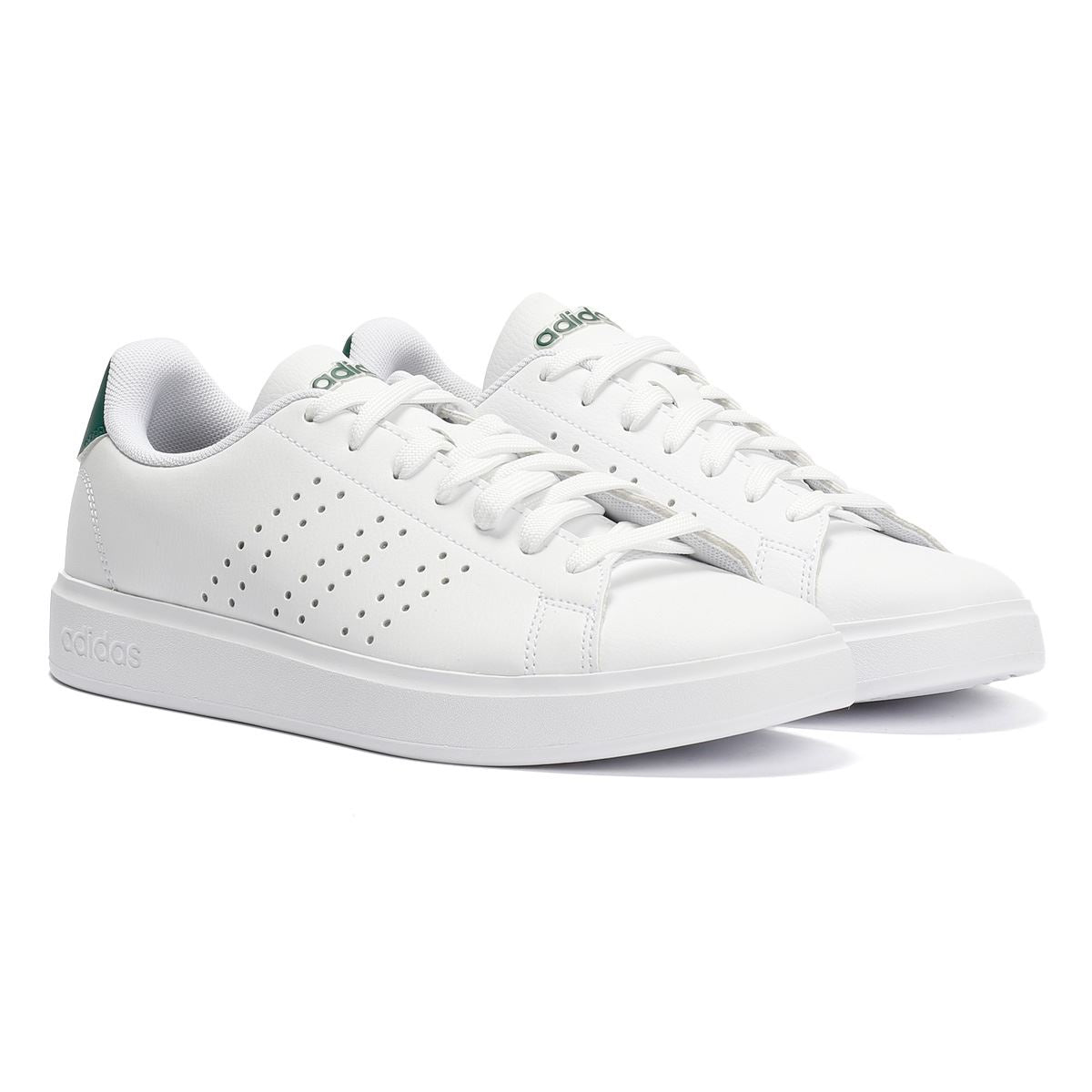 Adidas Advantage 2.0 White/Green Sneakers
