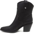 Rocket Dog Feather Polyurethane Women's Black Heeled Ankle Boots