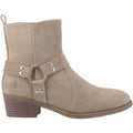 Hush Puppies Iria Suede Women's Taupe Heeled Ankle Boots