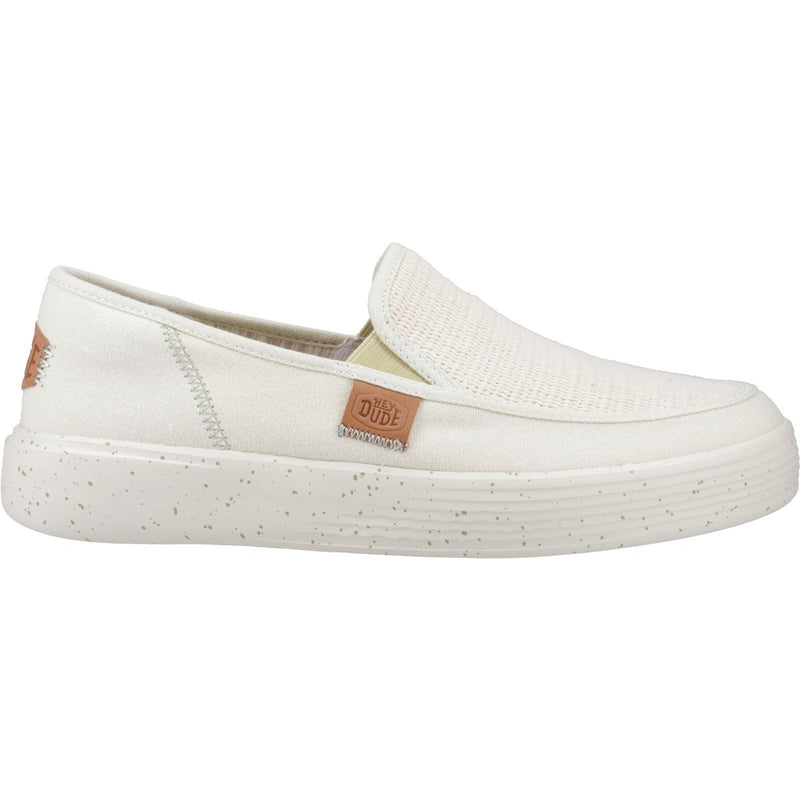 HEYDUDE Sunapee Coastline Cotton Blend Men's Bone Loafers