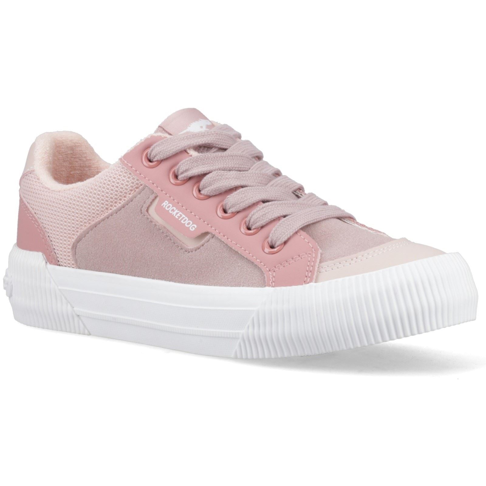 Rocket Dog Cheery Blocked Fabric Textile Women's Mauve/Pink Shoes