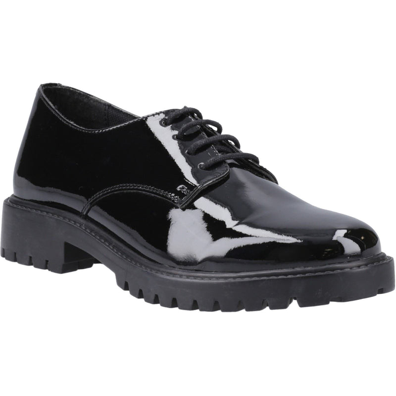 Hush Puppies Aubrey Leather Girls's Black Derby Shoes