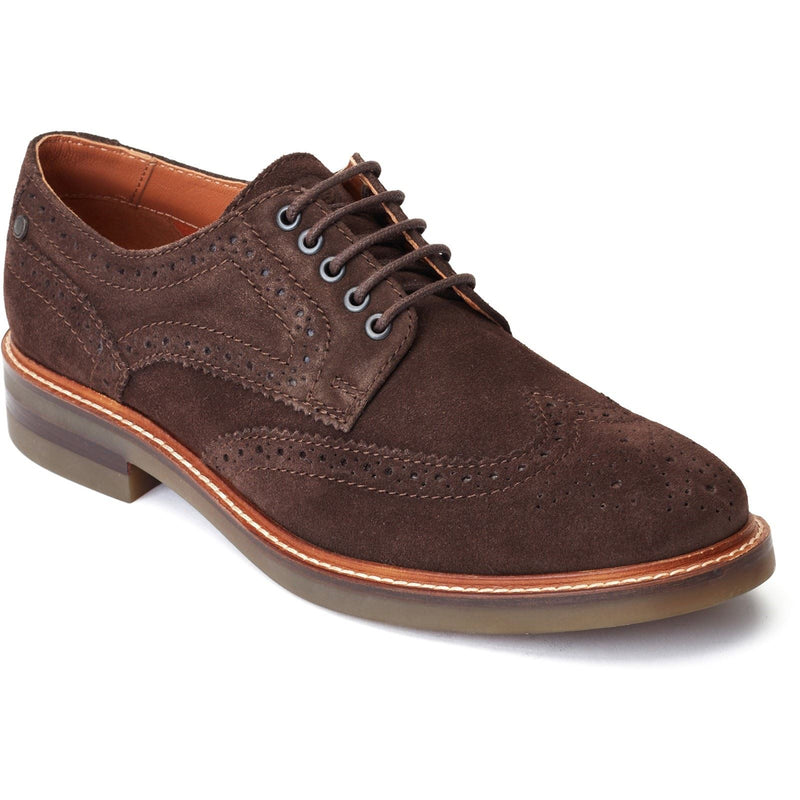 Base London Hatfield Leather Men's Burnt Brown Brogues Shoes