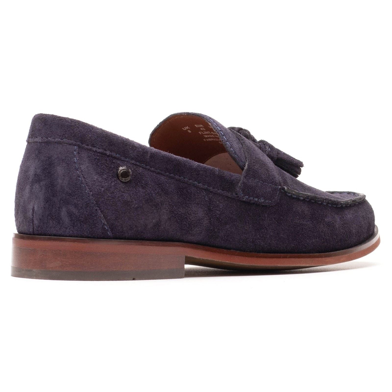 Base London Flint Leather Men's Navy Loafers