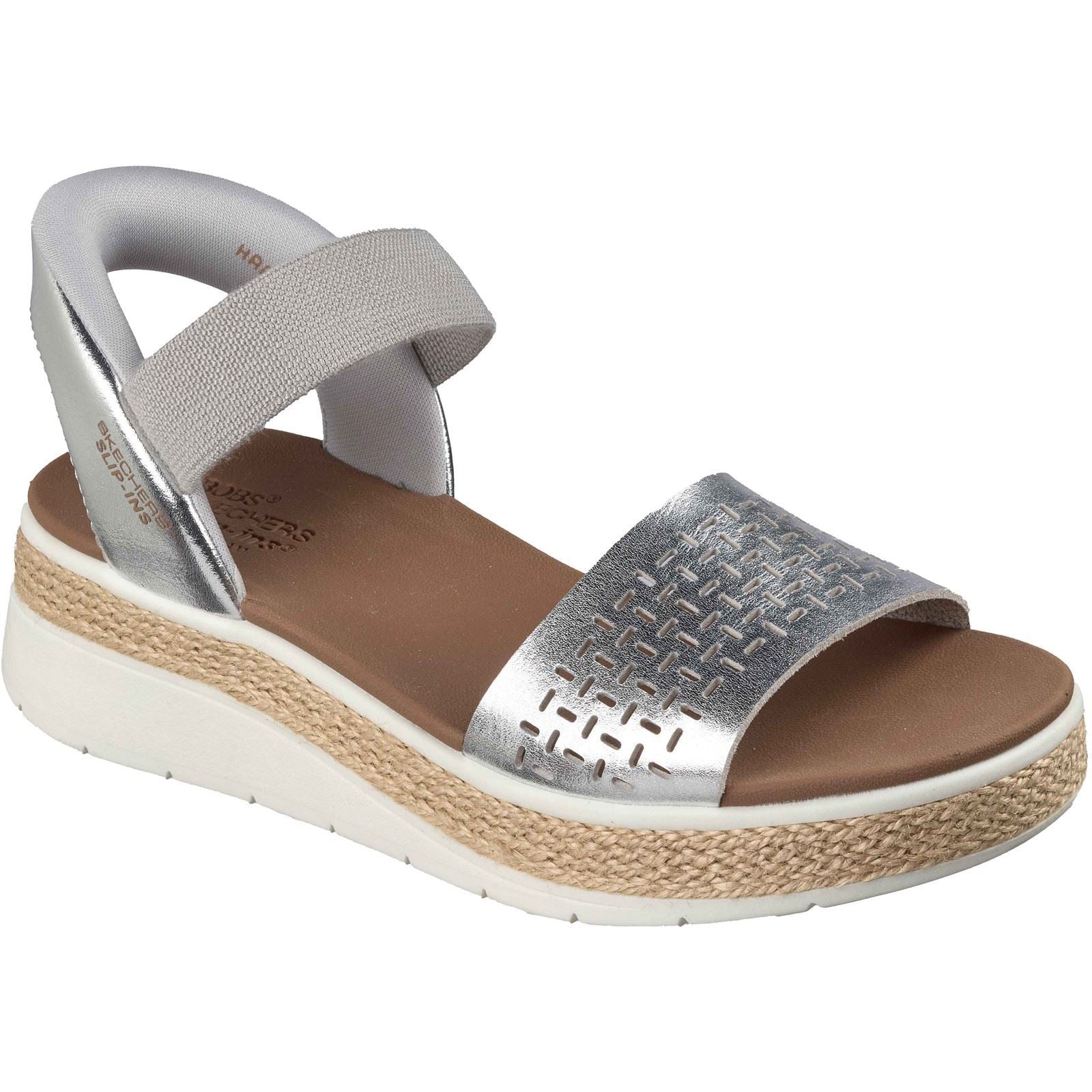Skechers BOBS Sun Ray Women's Silver Standard Sandals
