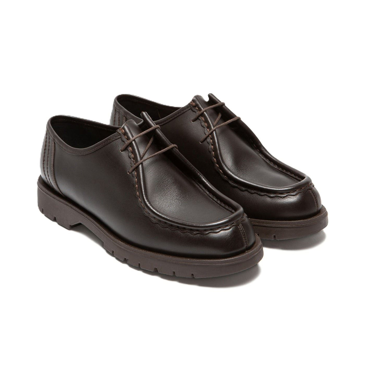 Kleman Padror Leather Men's Brown Lace-Up Shoes