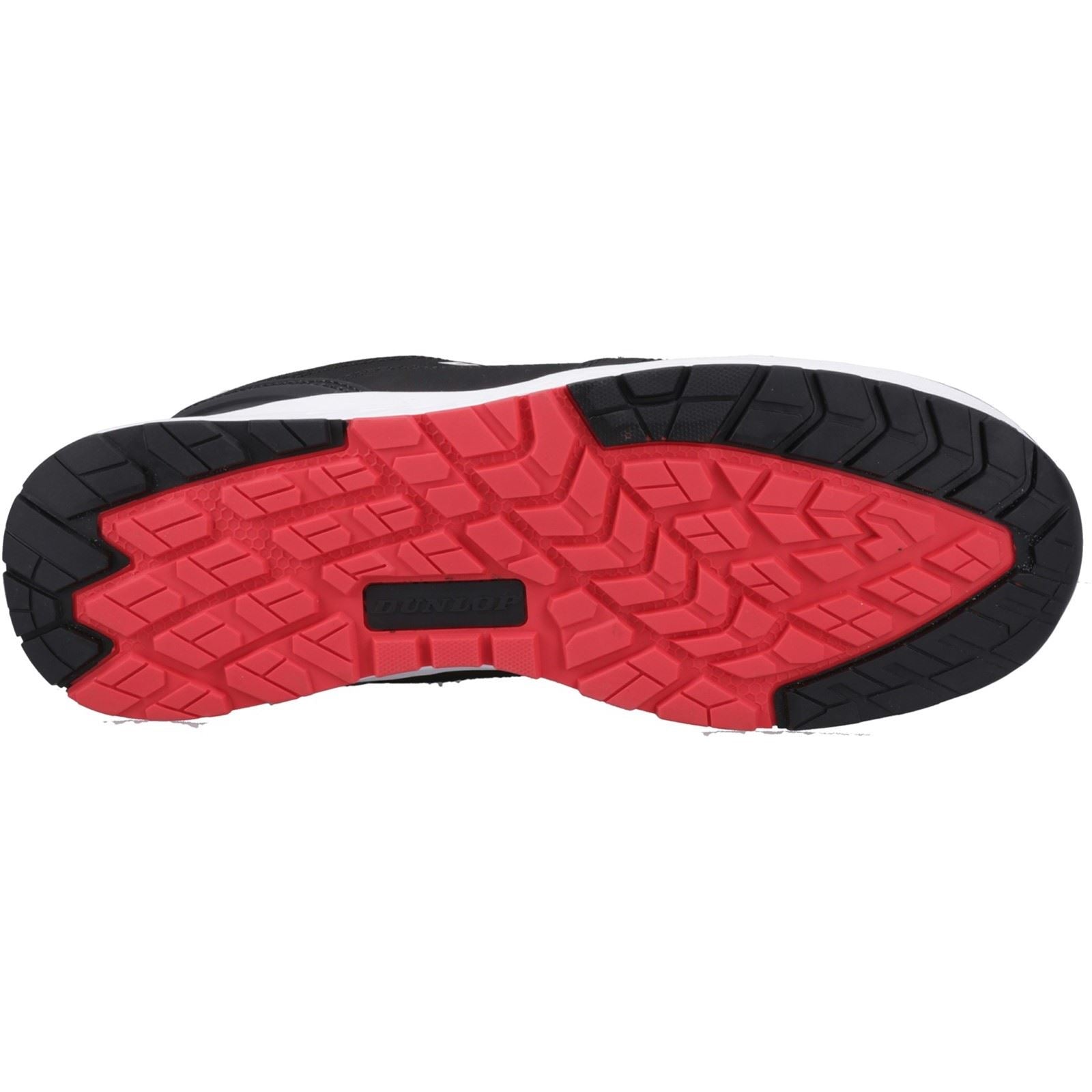 Dunlop Storm Nubuck Men's Black/White/Red Safety Shoes