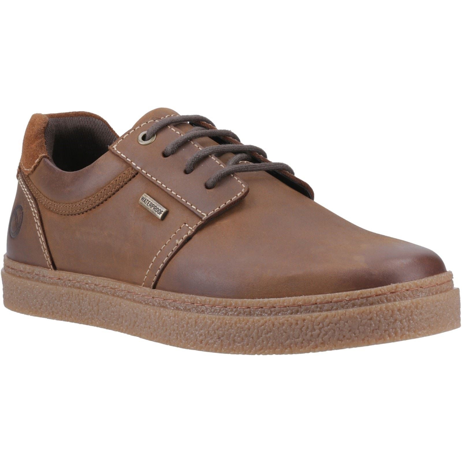 Cotswold Sapperton Leather Men's Tan Lace-Up Shoes