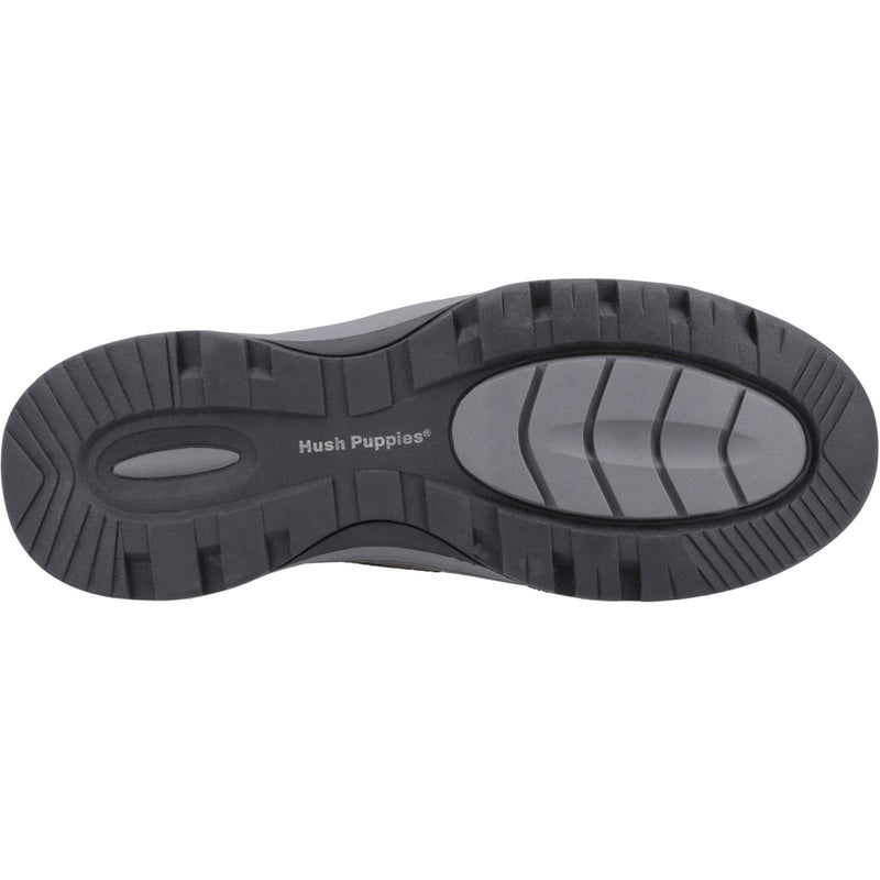 Hush Puppies Tucker Lace Leather Men's Grey Nubuck Lace-Up Shoes