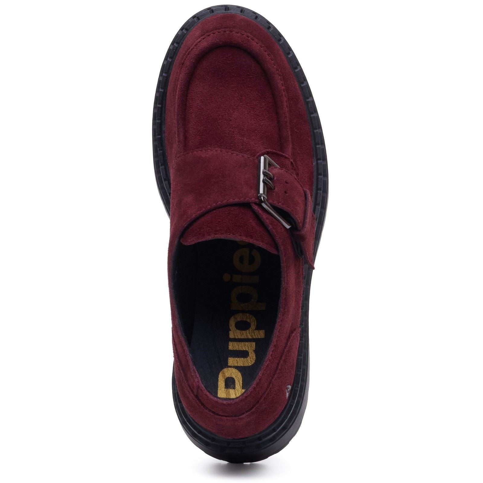Hush Puppies Orla Monk Leather Women's Bordo Loafers