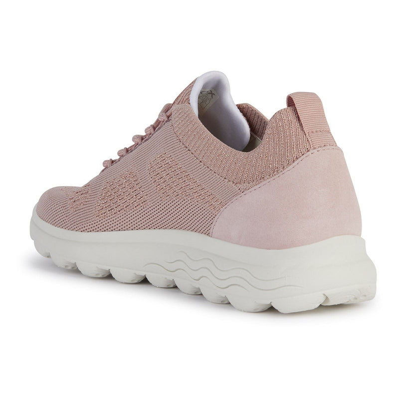 Geox D Spherica A Leather Women's Light Rose Sneakers
