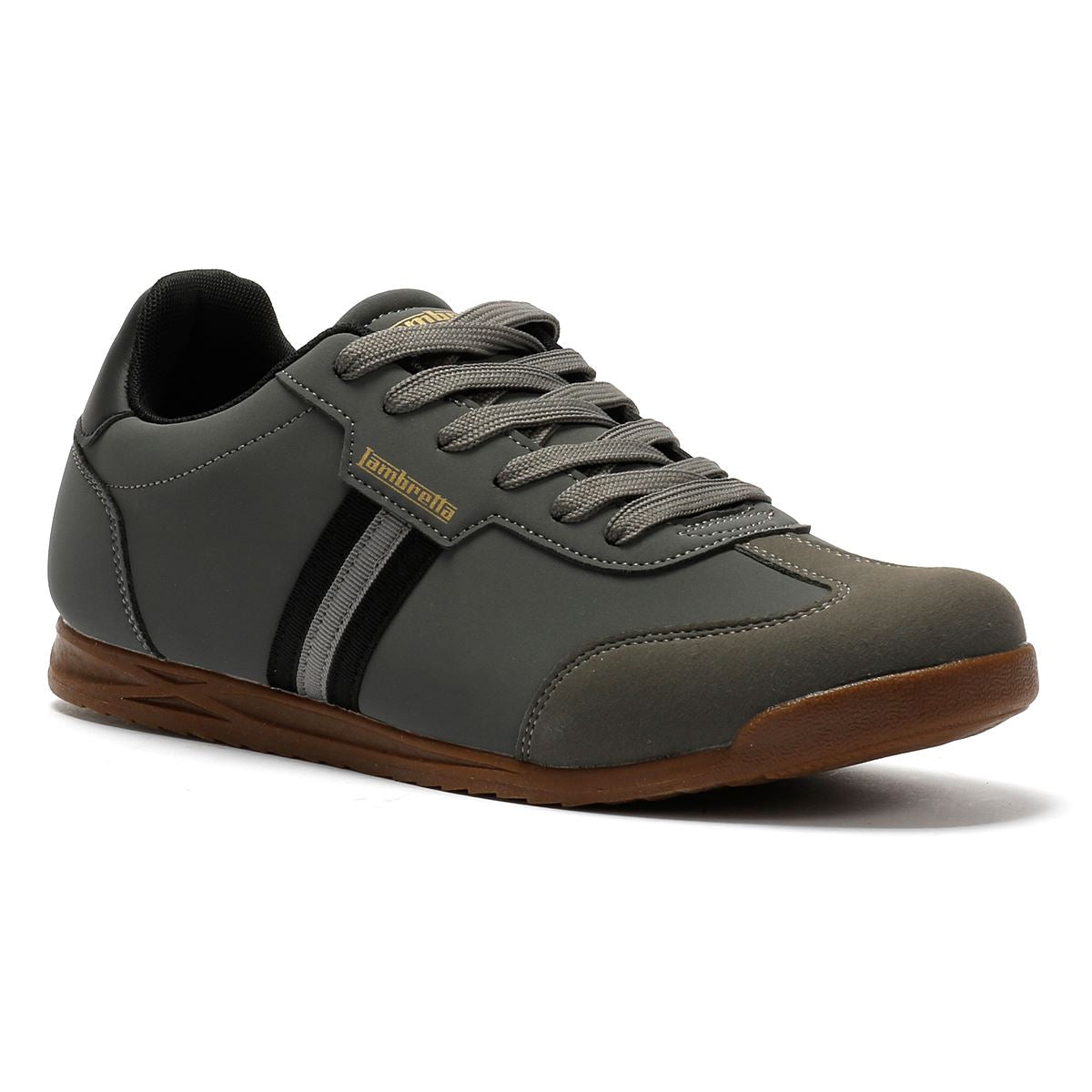 Lambretta Tackle Men's Charcoal/Black Sneakers