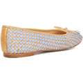 Dune Heights Leather Women's Blue Flats