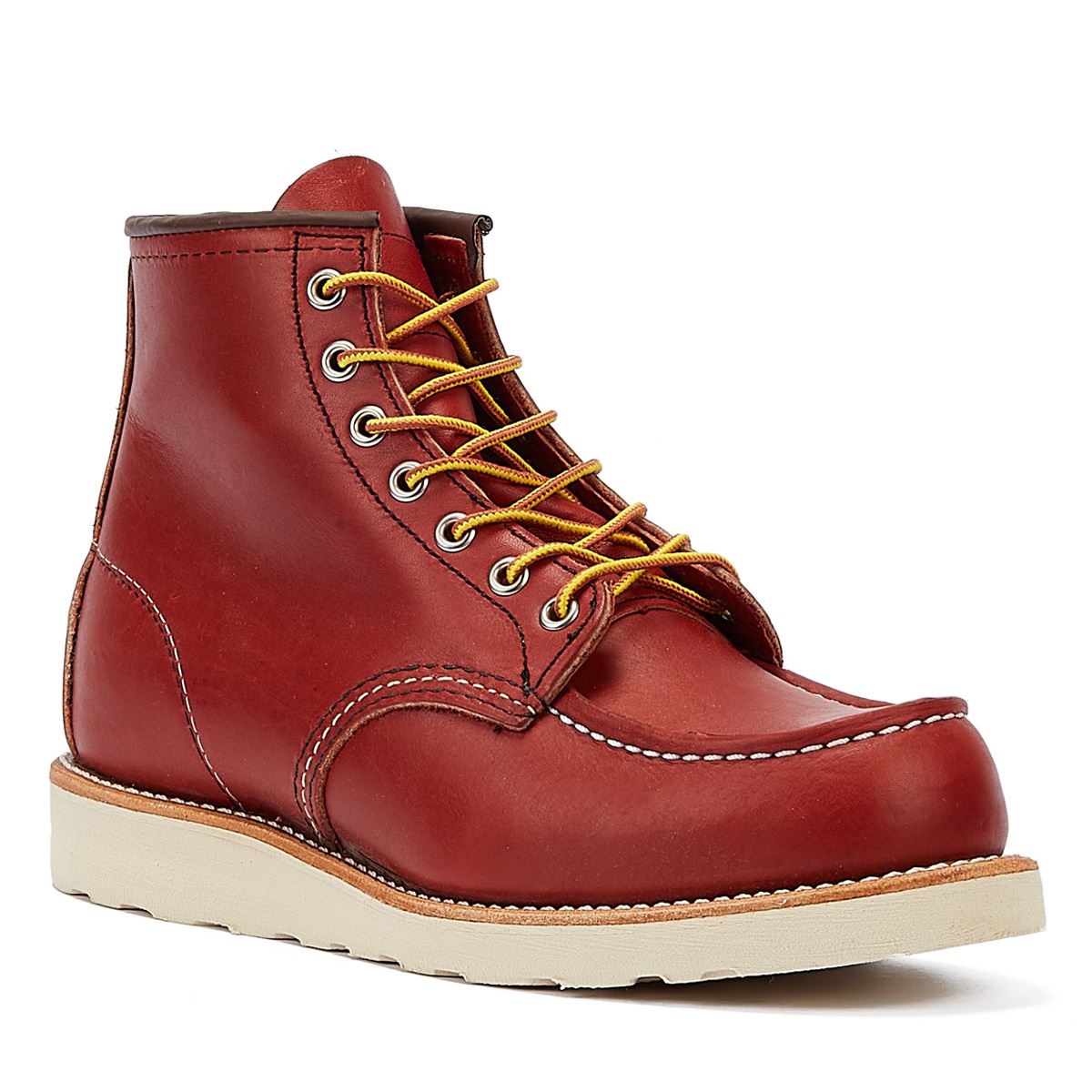 Red Wing 8875 Heritage Work 6inch Moc Active Oro Russet Men's Brown Boots
