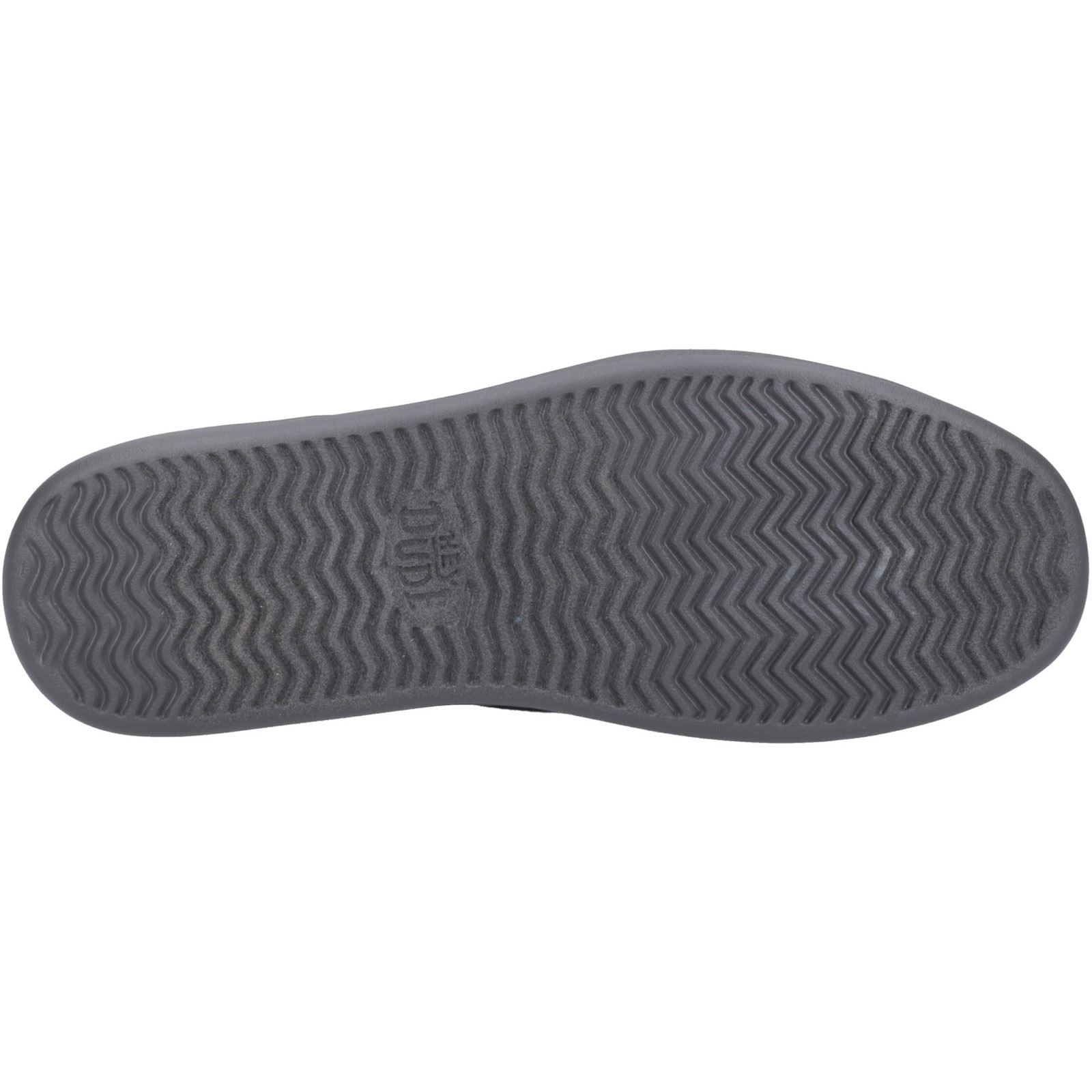 HEYDUDE Sunapee Canvas 100% Cotton Men's Black/Charcoal Loafers