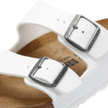 Birkenstock Arizona Birko-Flor Womens White Regular Sandals