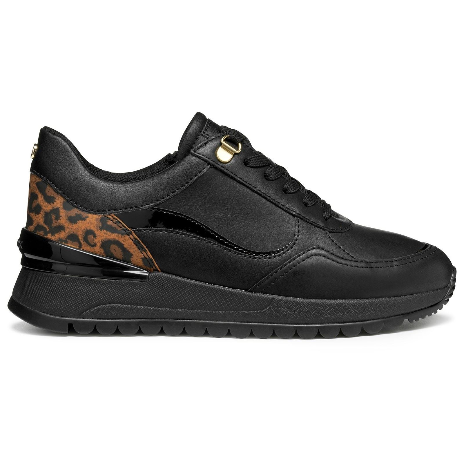 Geox D Desya A Leather Women's Black Trainers