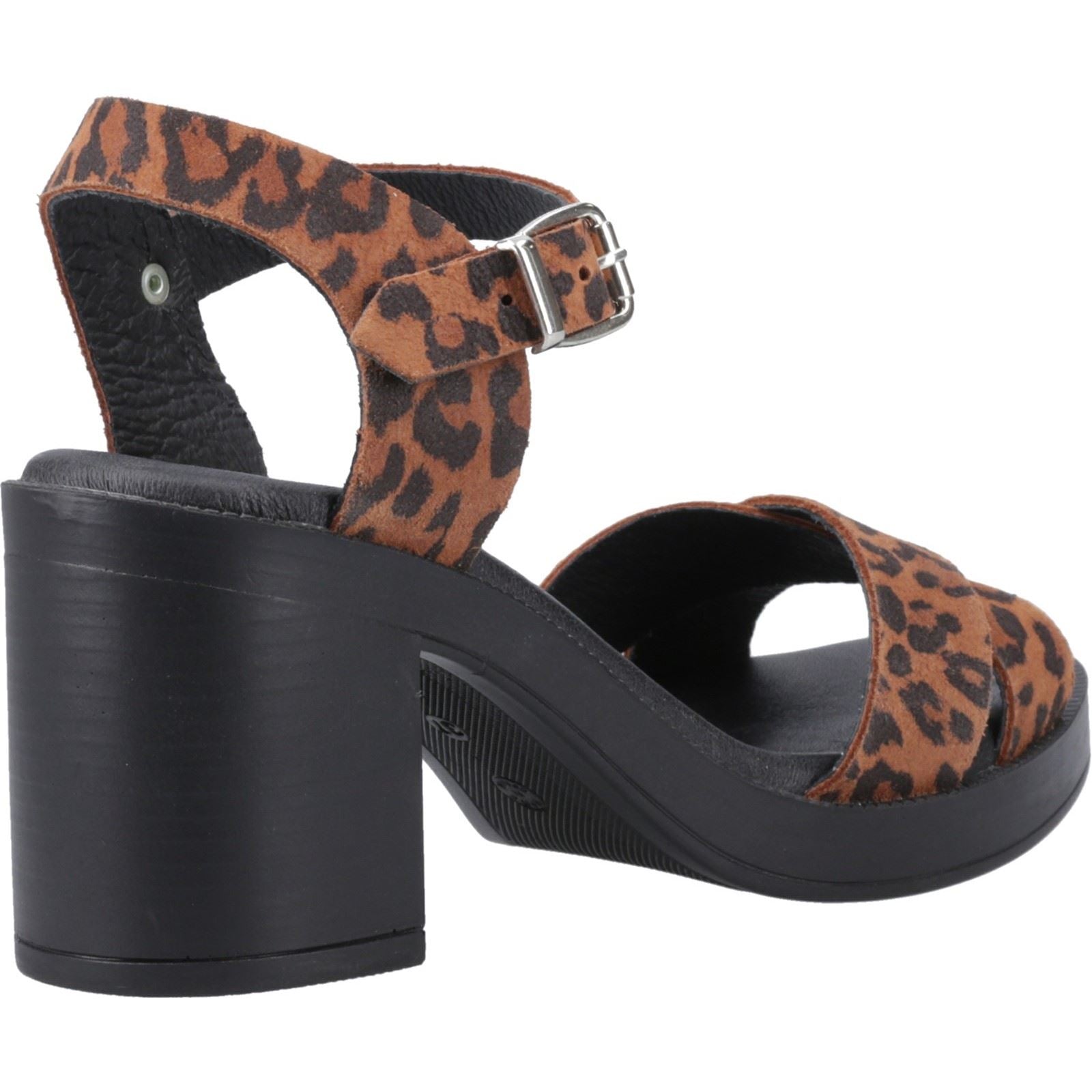 Hush Puppies Georgia Leather Women's Leopard Heels