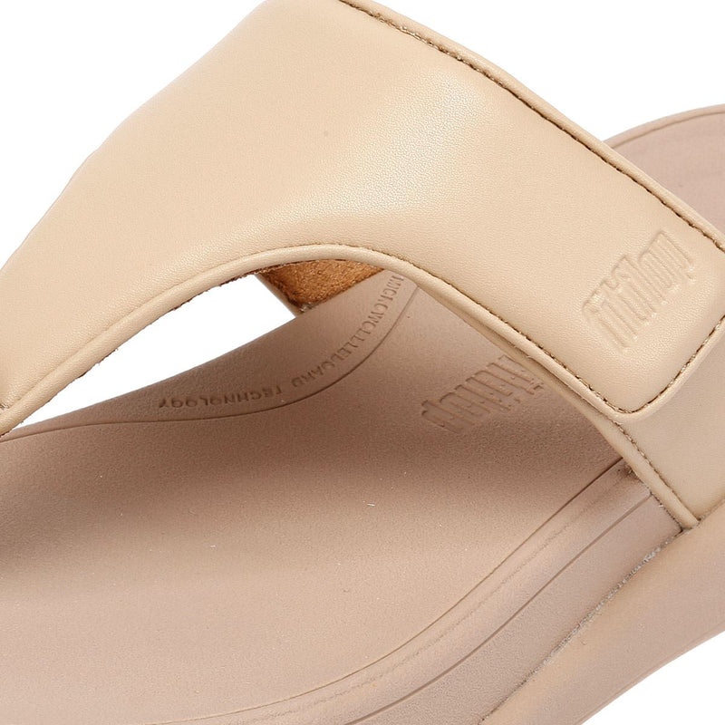 FitFlop F-Mode Go Adjustable Flatform Women's Beige Sandals