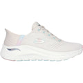 Skechers Arch Fit 2.0 - Easy Chic Textile Women's Natural/Pink Trainers