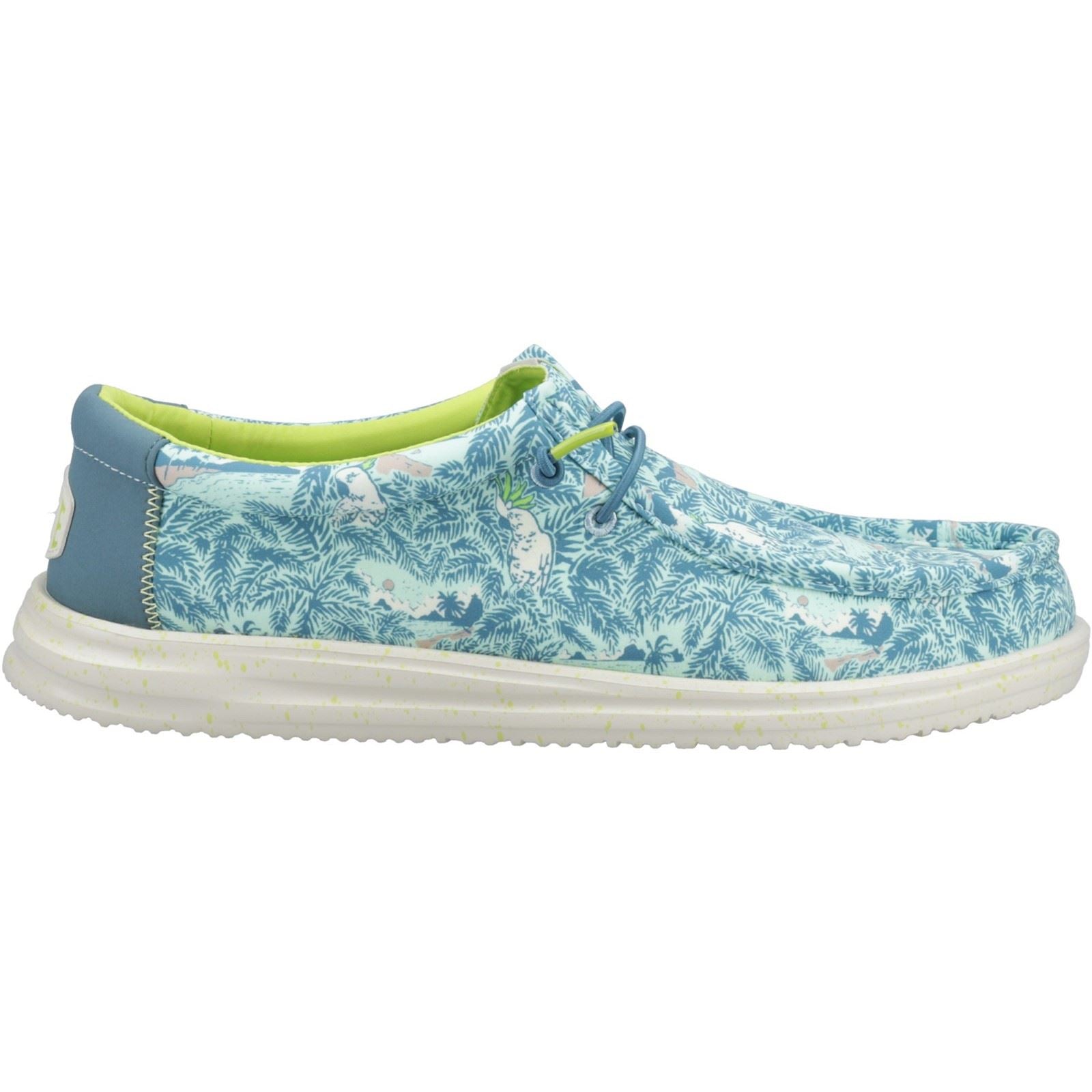 HEYDUDE Wally H2O Tropical Nylon Men's Blue Tropical Shoes