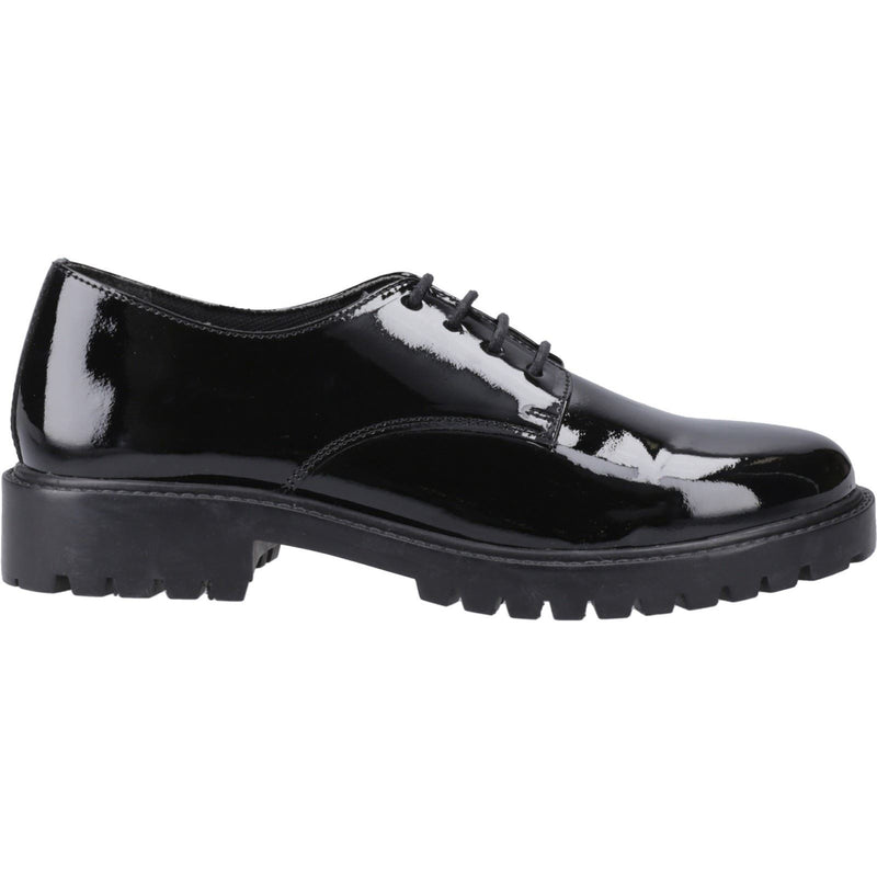 Hush Puppies Aubrey Leather Girls's Black Derby Shoes