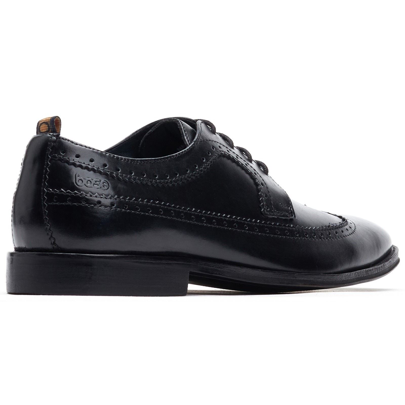 Base London Havisham Leather Men's Black Brogues Shoes