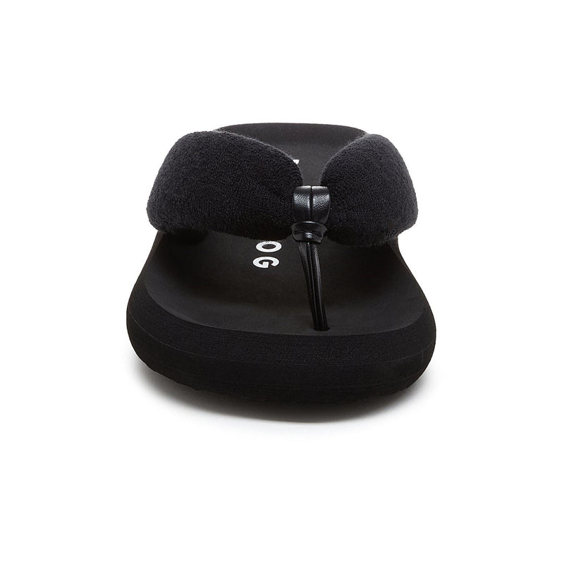 Rocket Dog Sunset Puff Atlanta Textile Women's Black Flip Flops