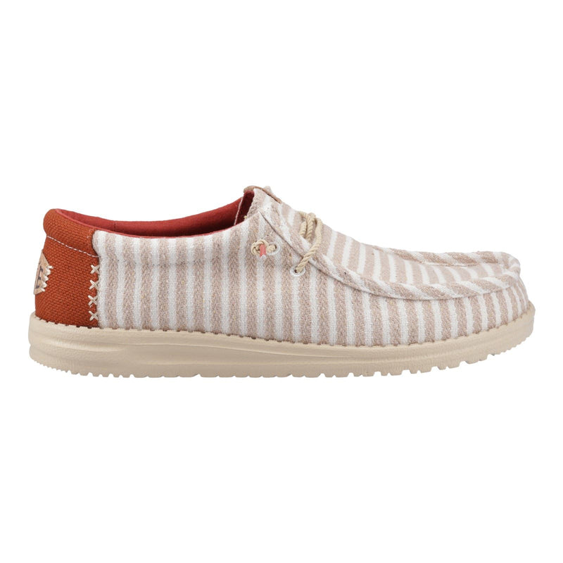 HEYDUDE Wally Resort Synthetic Blend Men's Multi/Chili Red Moccasins Shoes