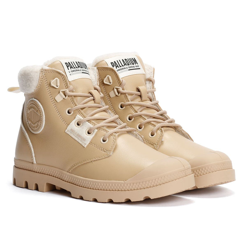 Palladium Pampa HI Snow Warm Leather Women's Cuban Sand Boots