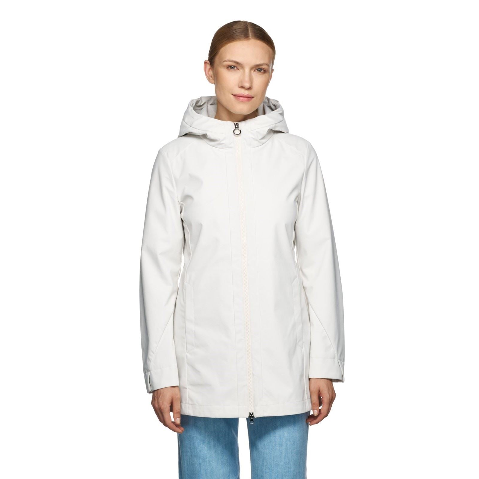 Geox W SPHERICA Women's Grey Parka Coat