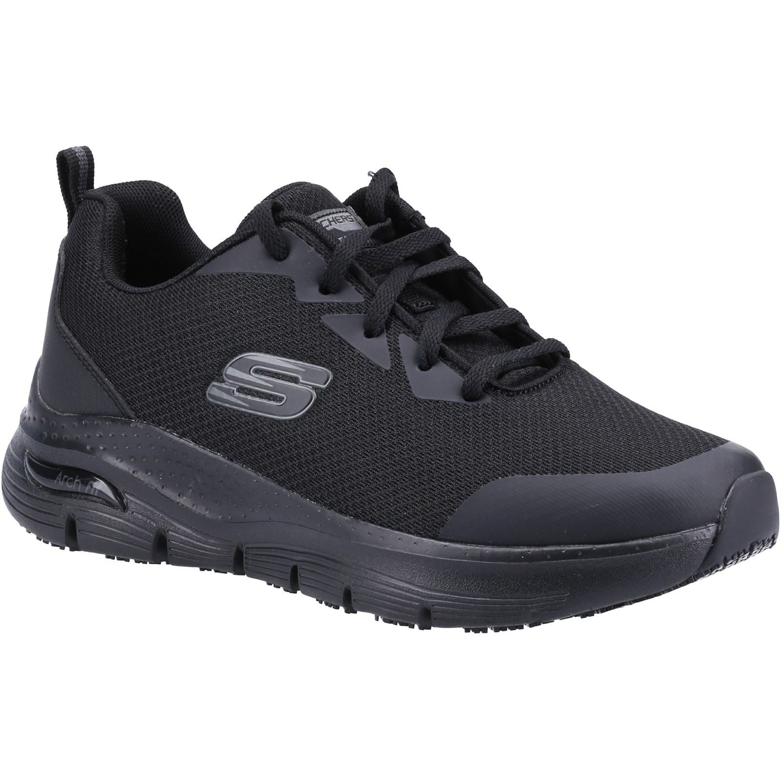 Skechers Workwear Arch Fit Sr Polyester Women's Black Safety Sneakers