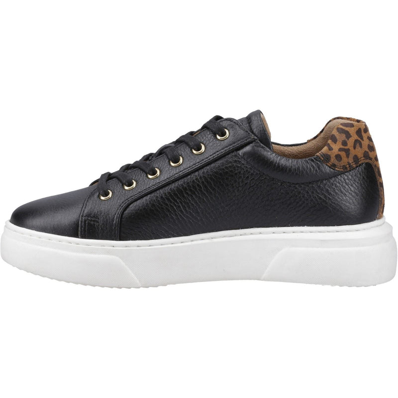 Hush Puppies Kathryn Leather Women's Black Sneakers