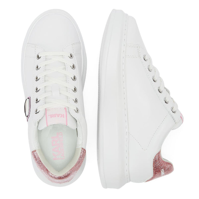 Karl Lagerfeld Kapri NFT LO Lace Women's White/Pink Sneakers