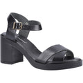 Hush Puppies Georgia Leather Women's Full Black Sandals
