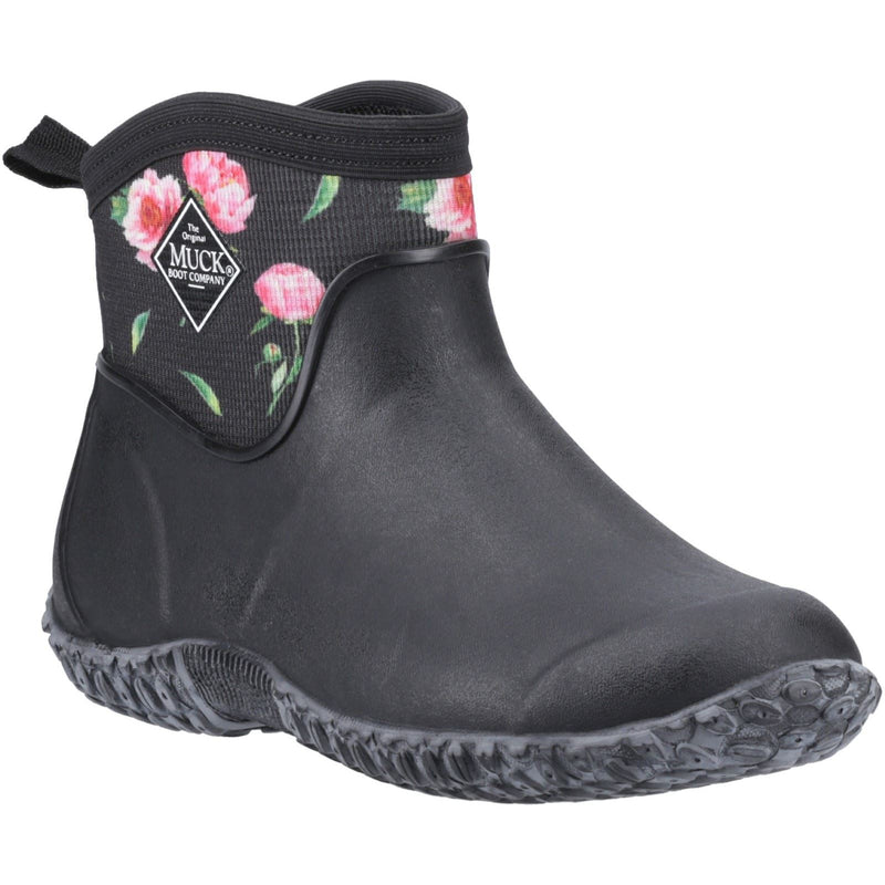 Muck Boots Muckster II Ankle Rubber Black/Roses Wellington Boots
