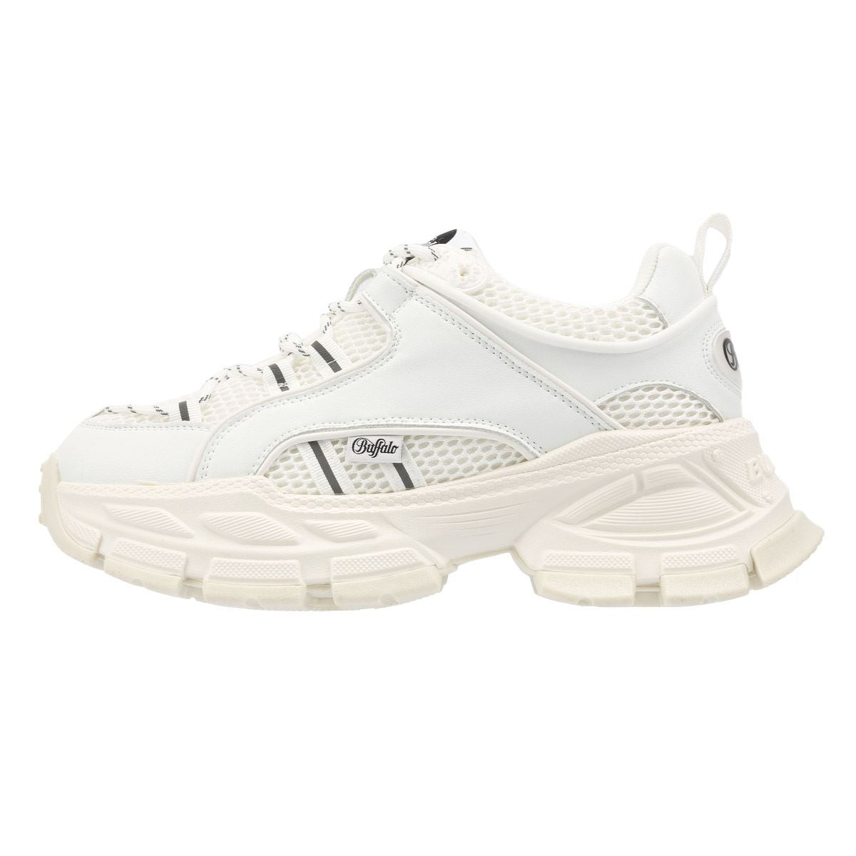 Buffalo Saturn Lace Women's White Sneakers