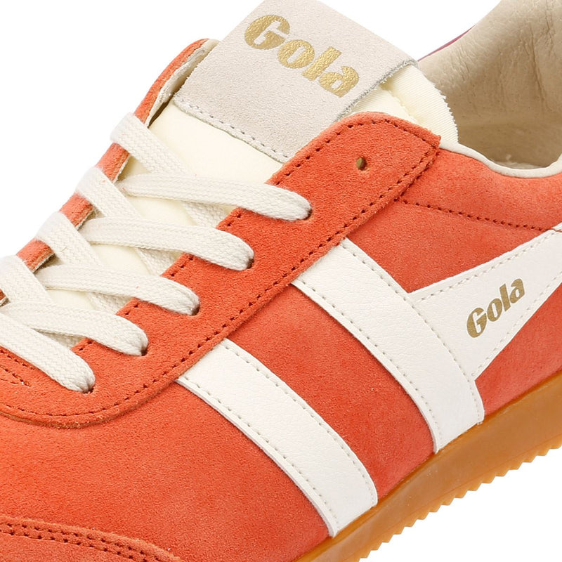 Gola Elan Suede Women's Hot Coral/Off White/ Fuchsia Sneakers