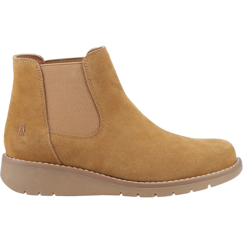 Hush Puppies Leonie Suede Women's Tan Flat Chelsea Boots