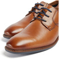 Pod Smyth Leather Men's Cognac Lace-Up Shoes