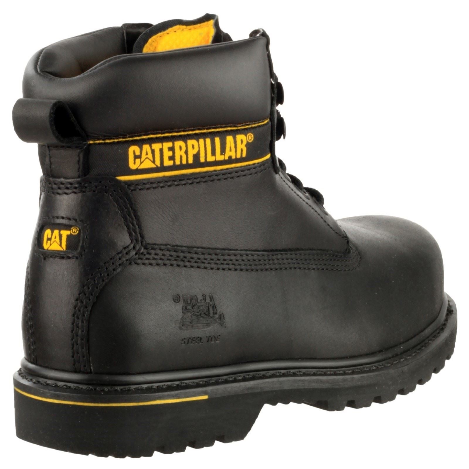 Caterpillar CAT Holton S3 Leather Black Safety Boots