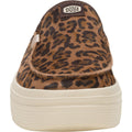 HEYDUDE Austin Lift Classic Leather Women's Brown Leopard Mules