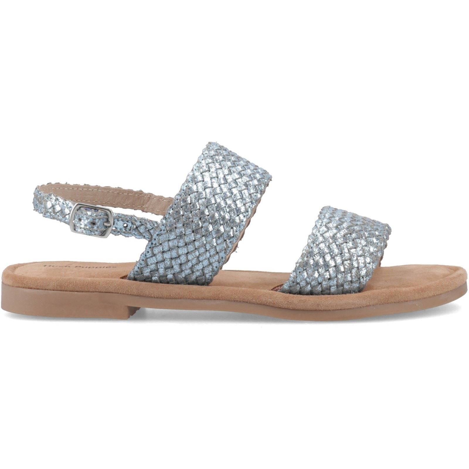 Hush Puppies Helene Sandal Leather Women's Blue Standard Sandals