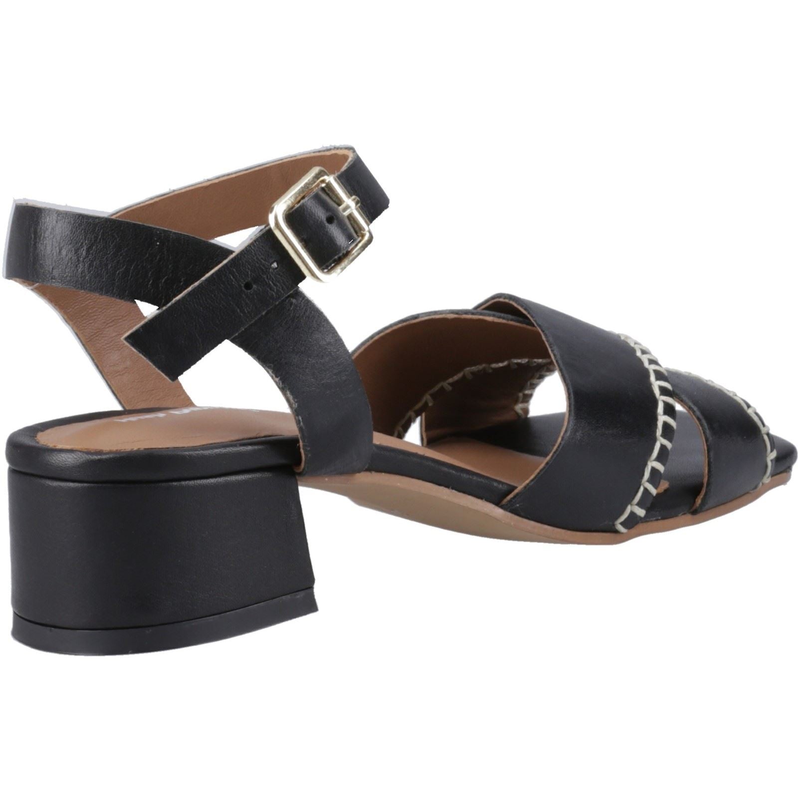 Hush Puppies Lyla Heeled Leather Women's Black Heels