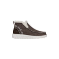 HEYDUDE Denny Wool Faux Shearling Synthetic Women's Walnut Boots