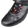 Hush Puppies Clare Senior Leather Girls's Black Shoes